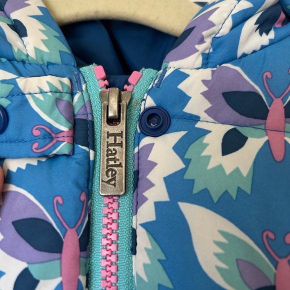 Hatley Blue Butterfly One Piece Bunting Snowsuit Size 12-18M - Picture 3 of 5